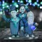 3.5ft Disney Mansion Hitchhiking Ghosts - Motion Activated, Lighted Animatronic